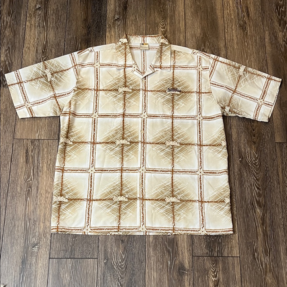 Southpole Vintage AOP Short Sleeve Button Up Shirt Mens XXL Hawaiian Rap
